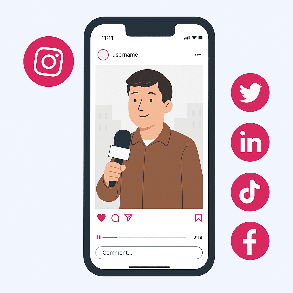 Vidéo réseaux sociaux