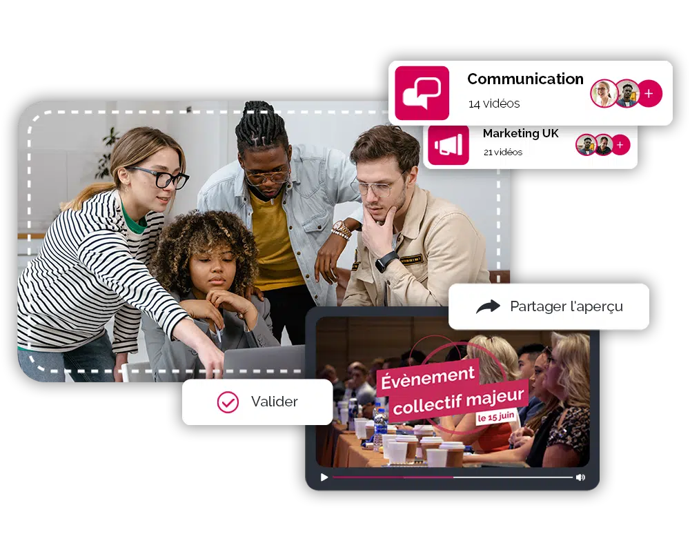 Plateforme vidéo collaborative pour organiser les projets vidéo en entreprise