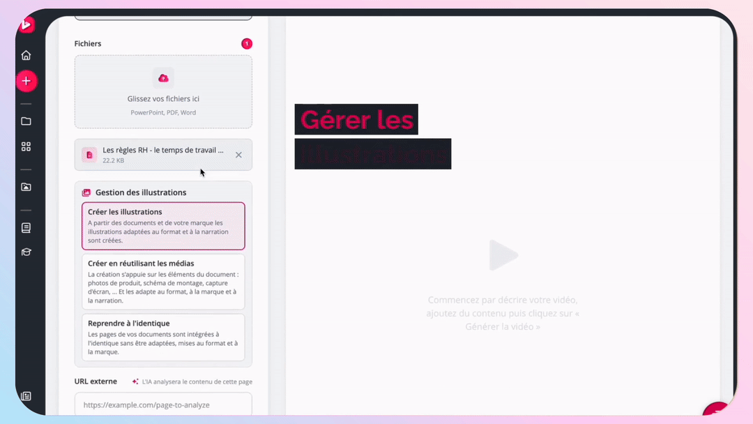 Personnalisez votre vidéo