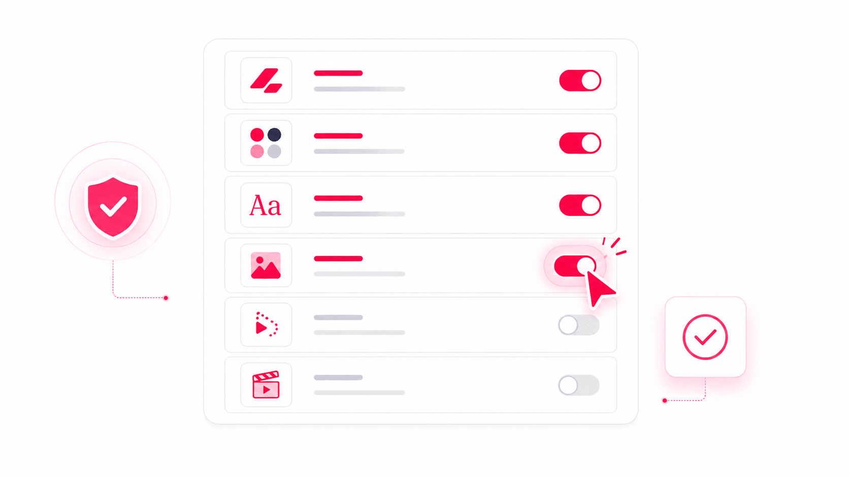 Activation et désactivation des éléments graphiques dans le Brand Center