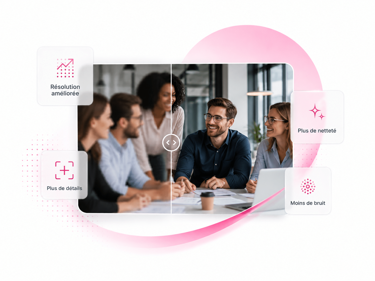 Une image basse résolution transformée en image haute définition