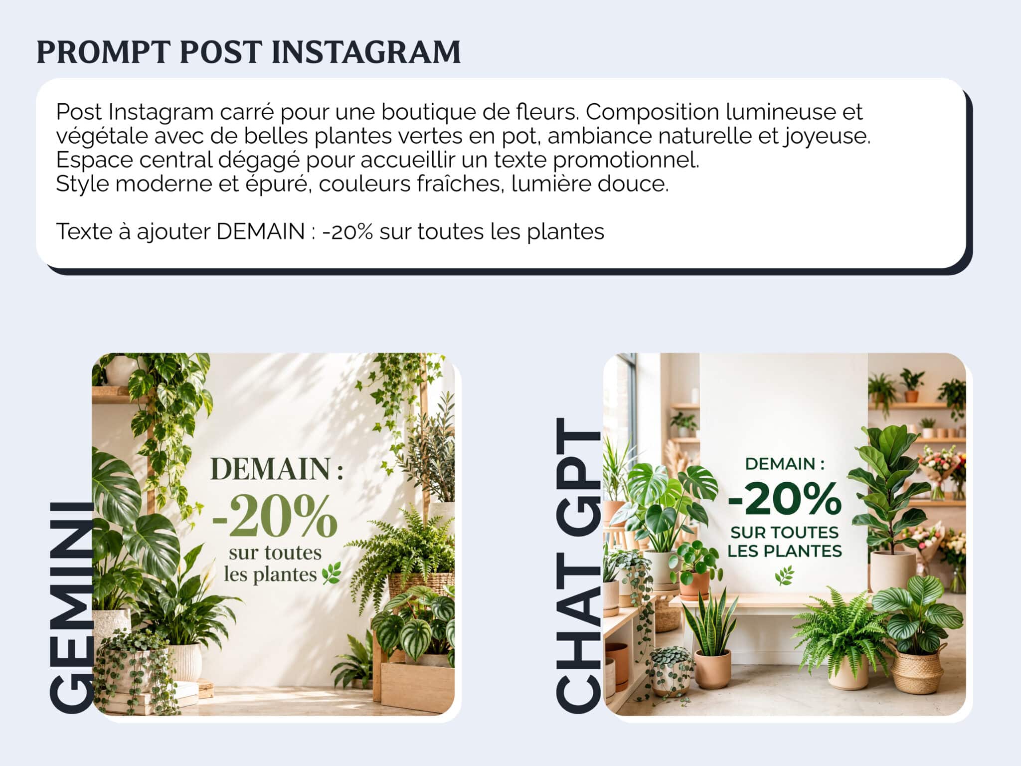 Prompts similaire rendu différent